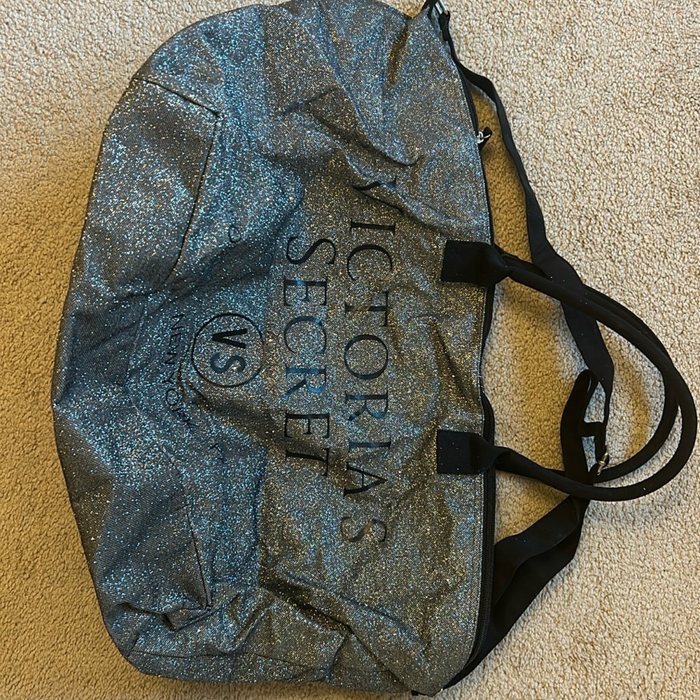 Victoria Secret Black sparkle carry bag